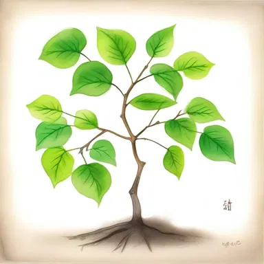 The painter carefully sketched the sapling, capturing its delicate beauty and vibrant colors.