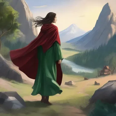 The protagonist of the novel wrapped herself in a warm cape as she embarked on her epic adventure through the enchanted lands.