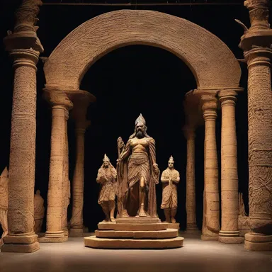 The stage designers meticulously crafted the mise en scene for the mythological play, bringing to life the magical realms of ancient gods and heroes.