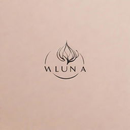 A sleek and sophisticated logo for a perfume brand named 'Miluna'. Incorporate elegance, femininity, and luxury.