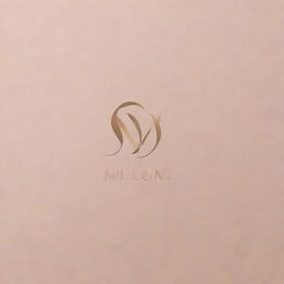 A sleek and sophisticated logo for a perfume brand named 'Miluna'. Incorporate elegance, femininity, and luxury.