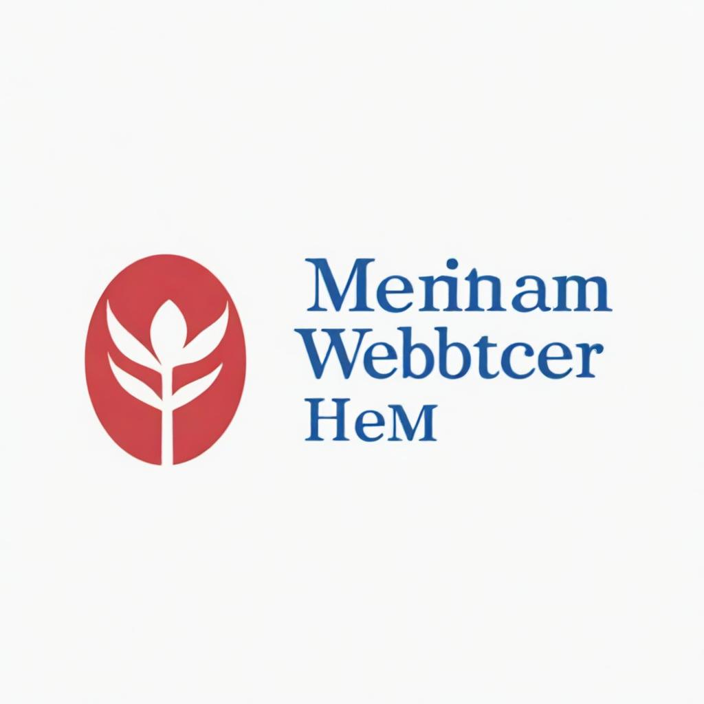 A high-resolution digital art image of the Merriam-Webster logo