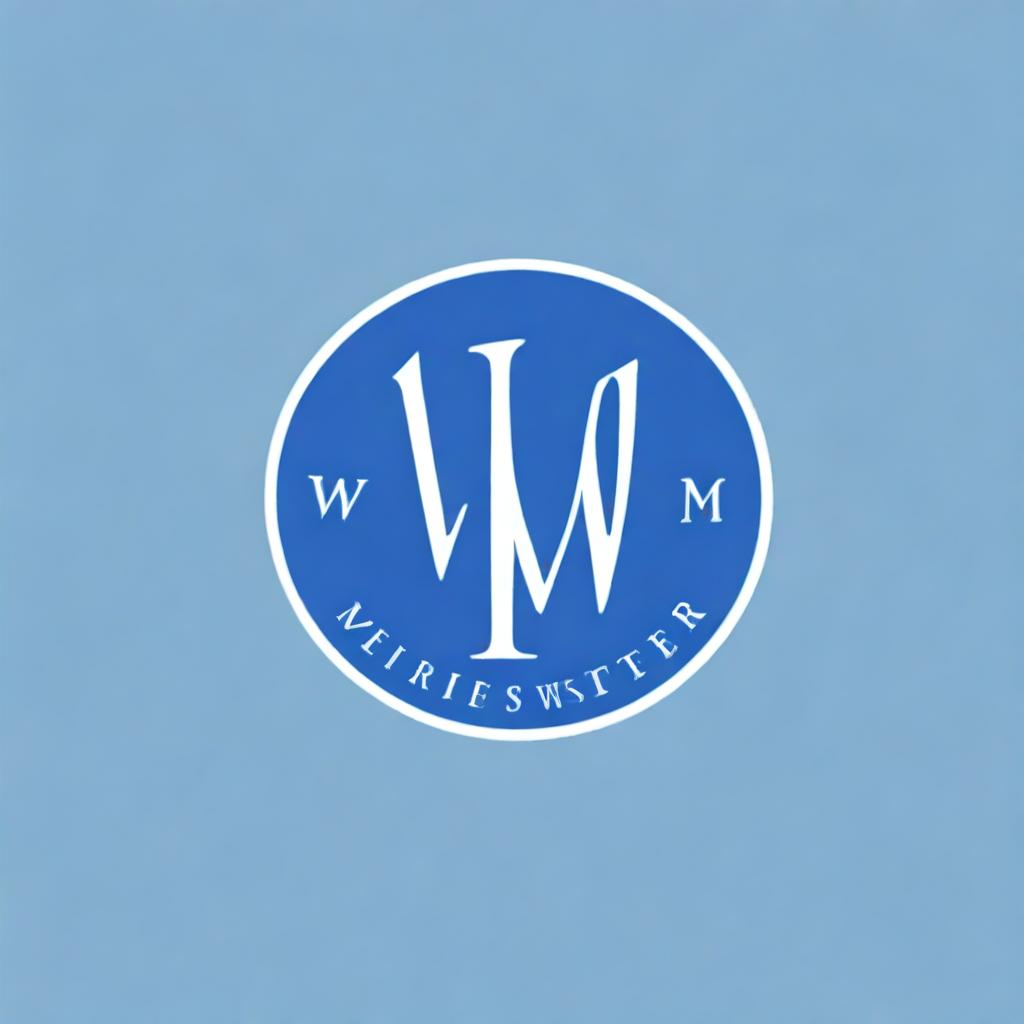 An image of the Merriam-Webster logo, showcasing its iconic blue and white color scheme