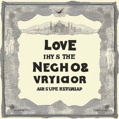 The slogan of the religious sect was 'Love thy neighbor as thyself.'