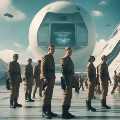 In the futuristic world of the movie, 'Resistance is futile' was the slogan of the ruling force.