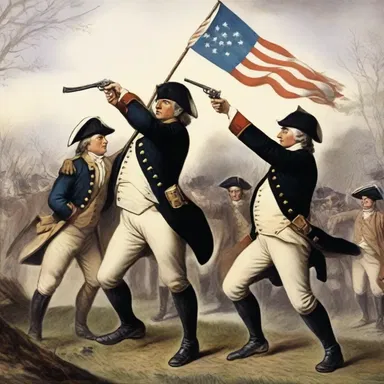During the American Revolution, patriots fought with fervor to gain independence from British rule.