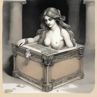 In Greek mythology, the complication arises when Pandora opens the forbidden box.