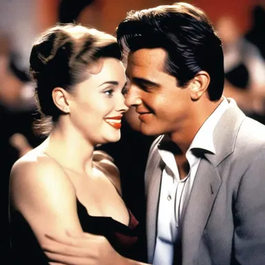 In the romantic movie, the actress could hear her own pit-a-pat heartbeat when she saw her crush for the first time.