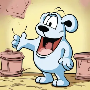 When the cartoon character was scared, you could hear the pit-a-pat of their heart as it beat rapidly.