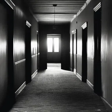 In the haunted house, the pit-a-pat of footsteps echoed through the empty corridor.