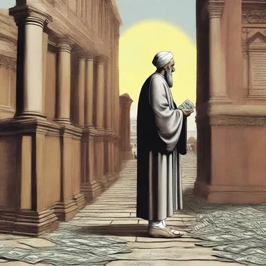 In the religious parable, the suspense account symbolized the passage of money from uncertainty to clarity, representing the journey towards financial righteousness.