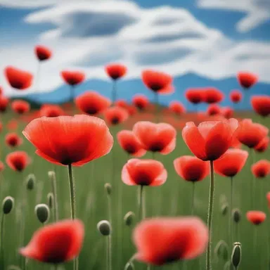 According to mythology, the wind poppy was believed to be the symbol of love and passion, its vibrant red petals embodying intense emotions.