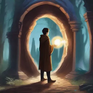 In the fantasy novel, the protagonist discovers a magical portal that is blocked off by a powerful spell.