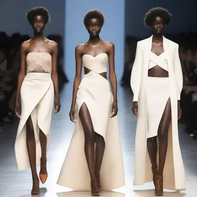 The fashion designer's collection was inspired by the concept of mercy killing, evoking a sense of softness and compassion through the choice of fabrics and silhouettes.