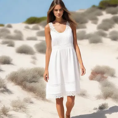 The fashion designer used etamine to create a stylish and airy summer dress.