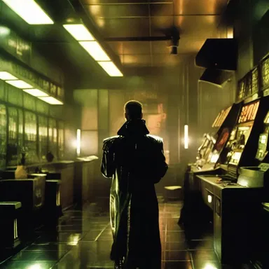 The androids in the movie 'Blade Runner' are programmed to keep guard over the secret replicant laboratory.