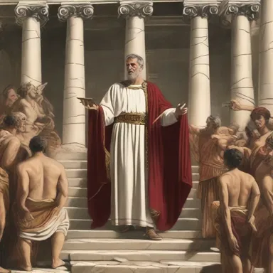 The renowned raconteur brought ancient Roman history to life with his captivating storytelling.
