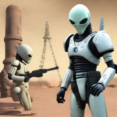 The rebels used the stolen technology to incite a rebellion against the oppressive alien regime.
