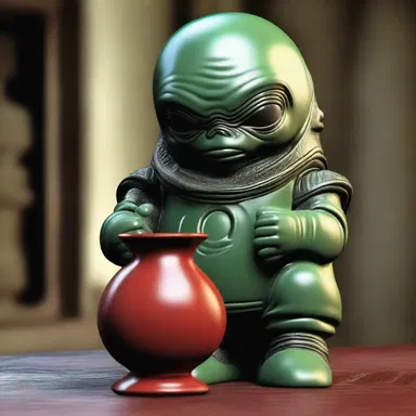 In the science fiction novel, aliens on another planet are fascinated by the toby jug and consider it a sacred object.