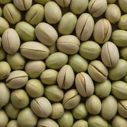 A close-up shot of Rafsanjani pistachios, showcasing their rich green color and the unique split shells exposing the nut inside.