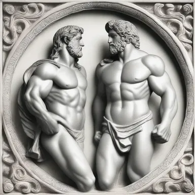 According to Greek mythology, Heracles and Apollo were soul brothers, sharing a deep connection and friendship despite their differences.
