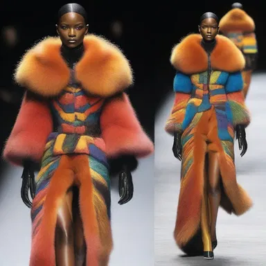 The fashion designer showcased a stunning collection inspired by the unique patterns and colors found on the fur of flying phalangers.