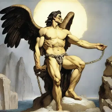 In Greek mythology, the story of Prometheus is a prime example of a reductive punishment, where he was chained to a rock and had his liver eaten by an eagle every day.