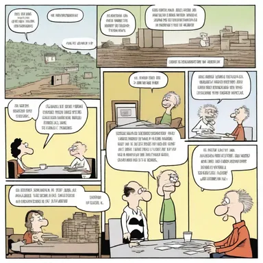 The reductive art style of the comic strip gives it a simplistic and minimalistic look, while still conveying the humor effectively.