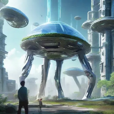 In this futuristic world, humans have developed technology that makes them seemingly invincible, yet they remain vincible to the powers of nature and unforeseen events.