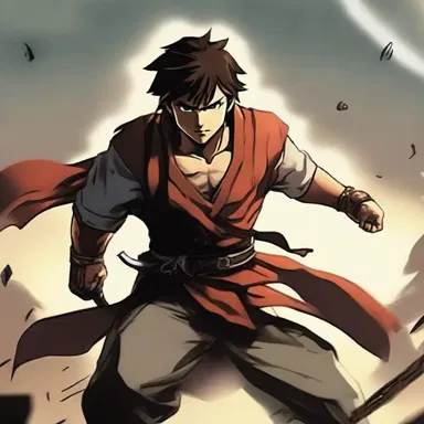 The protagonist's determination and skills make him nearly invincible in battles, but his emotional vulnerability reminds us that he is still vincible.
