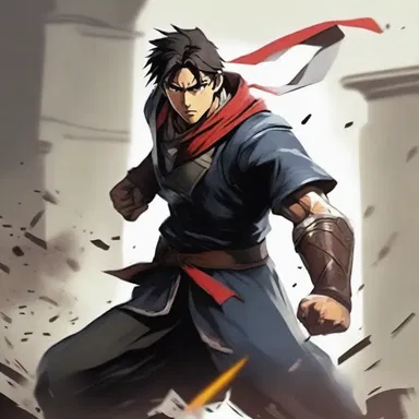 The protagonist's determination and skills make him nearly invincible in battles, but his emotional vulnerability reminds us that he is still vincible.