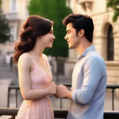 In the romantic comedy movie, the protagonist visualised a perfect romantic date with their love interest.