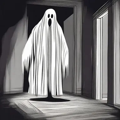 The horror novelist visualised terrifying scenes of ghosts and monsters creeping in the dark.