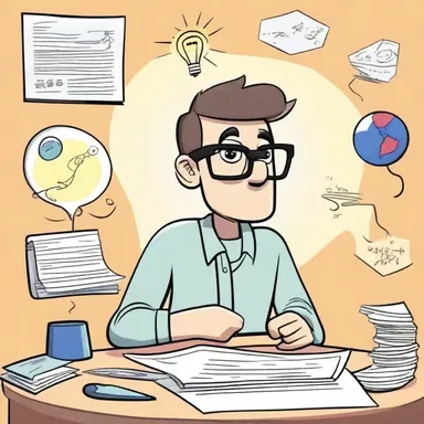 In the cartoon series, the character used synthesis to solve problems by connecting different ideas and finding creative solutions.