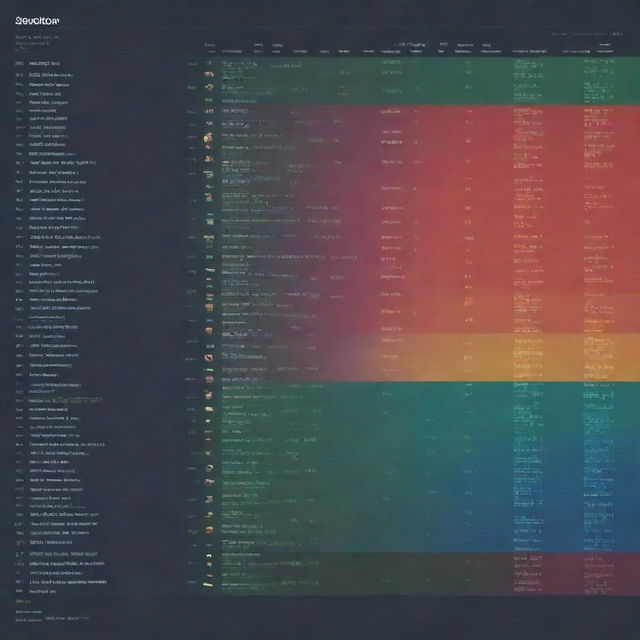 Generate a colorful visualization of a football league schedule involving six teams, including both home and away matches.