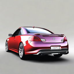 A high-quality digital art image showcasing the rear view of an Infiniti G37, reimagined as a UTE