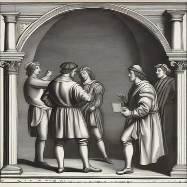 During the Renaissance, money handlers played a crucial role in the financial transactions of wealthy merchants.