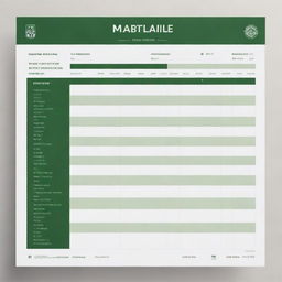 An empty football match timetable form, consisting of teams' names, dates, game times and locations. It's done in a clean modern design, easy to read, using neutral tones.