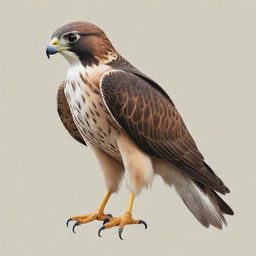 An artistically cutout illustration of a falcon without a background for a logo