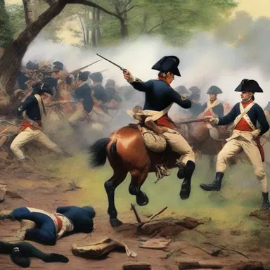 During the American Revolutionary War, the colonial troops were able to rein in the advance of the British army at the Battle of Saratoga.