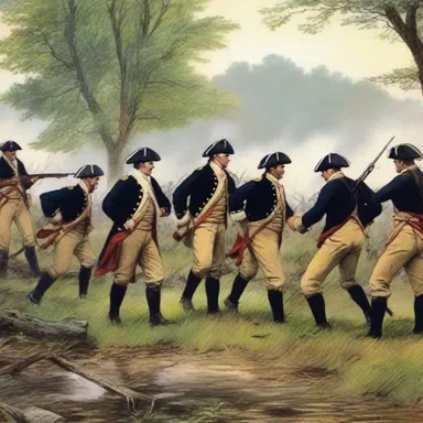 During the American Revolutionary War, the colonial troops were able to rein in the advance of the British army at the Battle of Saratoga.