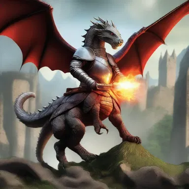 The brave knight used his magical powers to rein in the ferocious dragon and save the kingdom.