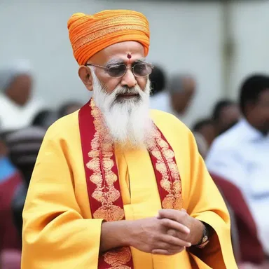 The spiritual leader urged the congregation to rein in their earthly desires and focus on attaining spiritual enlightenment.