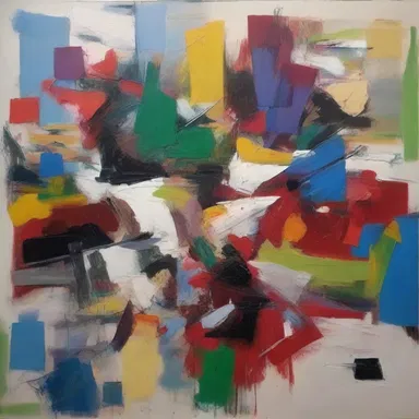 The artist used various techniques to rein in the chaos and create a harmonious composition.