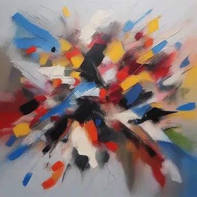 The artist used various techniques to rein in the chaos and create a harmonious composition.