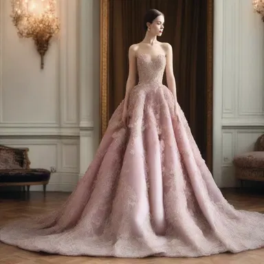 The designer managed to rein in the extravagant elements of the dress to create a more elegant and wearable piece.