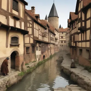 During the Middle Ages, cities often faced epidemics due to the lack of proper cloacas to handle sewage disposal.