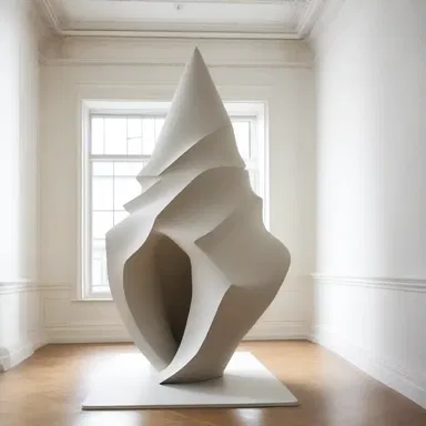 The artist created a provocative installation featuring a sculpture resembling a cloaca.