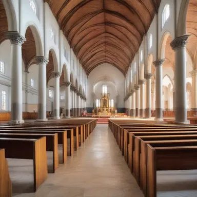 The new cathedral was built in an outport outside the main city to accommodate the growing number of worshippers.