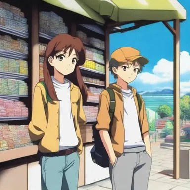 In the popular anime show, the characters often travel to a distant outport to access rare trading goods.
